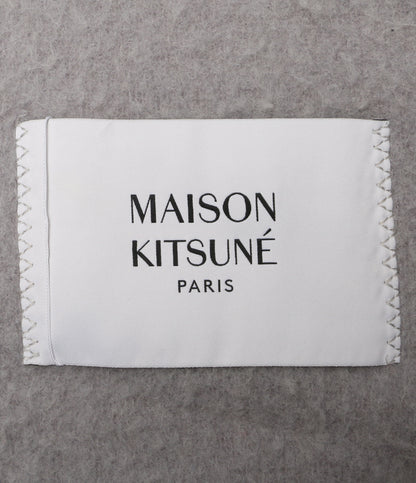 メゾンキツネ 美品 マフラー アルパカ混 フリンジマフラー グレー      レディース   MAISON KITSUNE