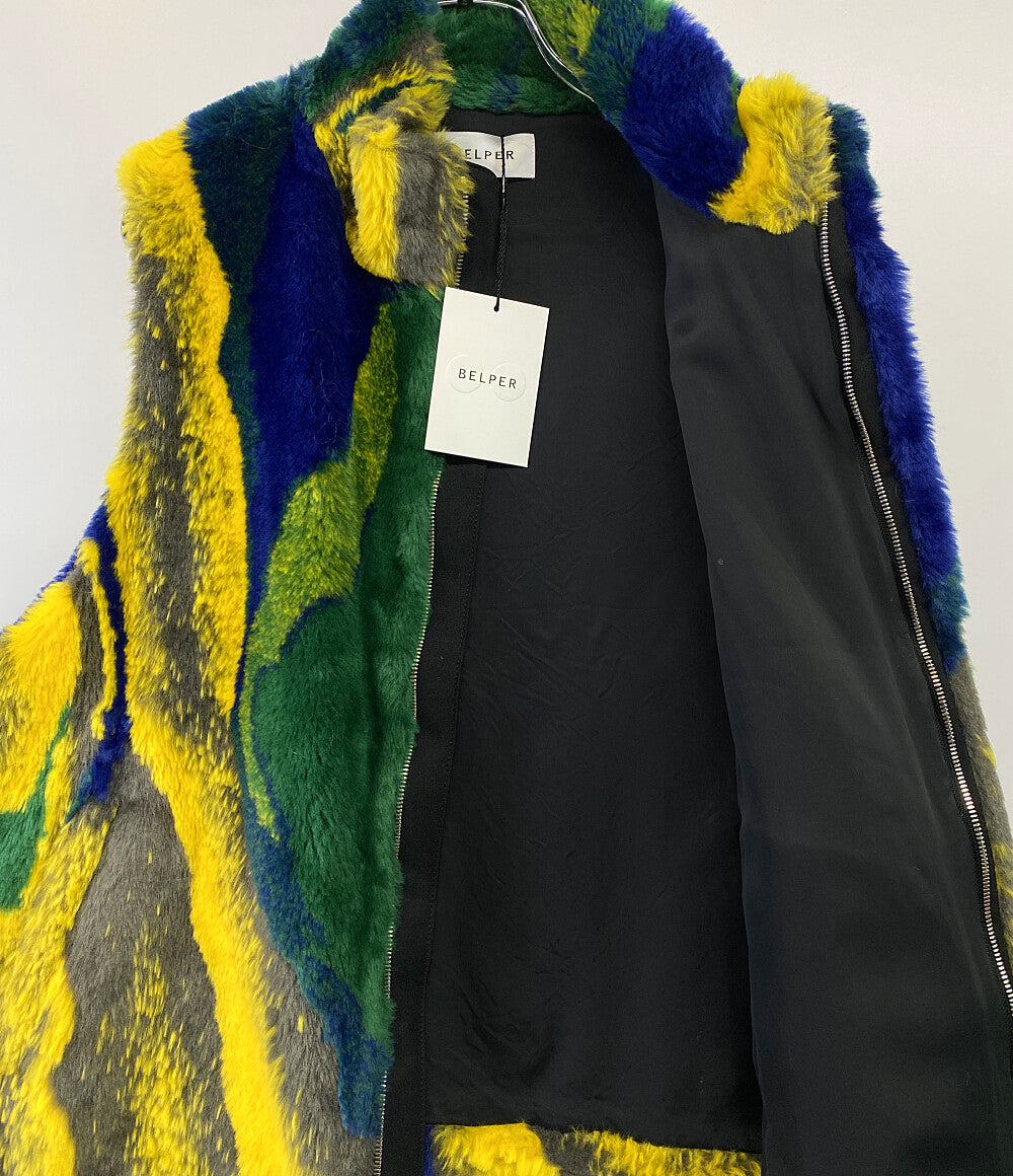 BELPER ベルパー ファーベスト BURGLAY FUR VEST 2023AW レディース SIZE F