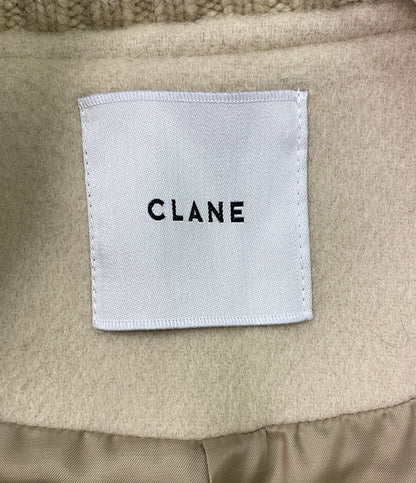CLANE リブカラーコート RIB COLLAR WOOL LONGCOAT レディース SIZE 2 クラネ