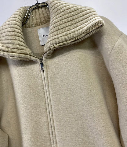 CLANE リブカラーコート RIB COLLAR WOOL LONGCOAT レディース SIZE 2 クラネ