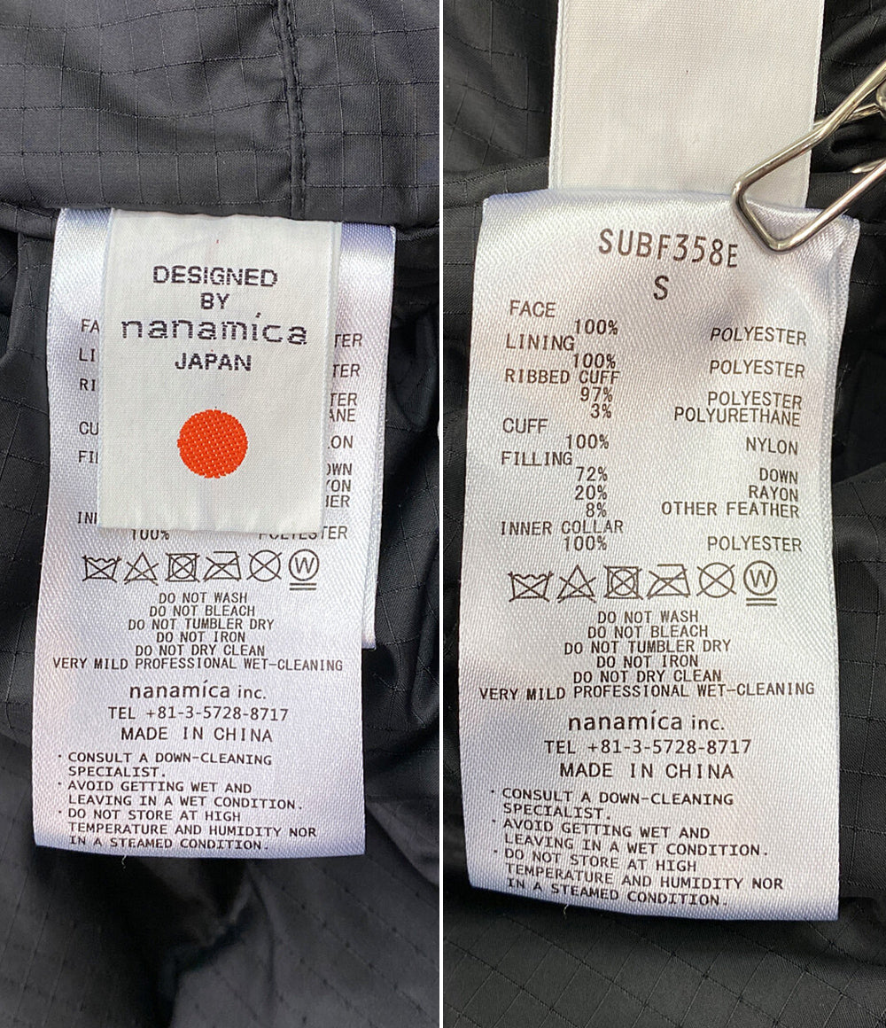 nanamica ダウンコート ロング ブラック メンズ SIZE S ナナミカ