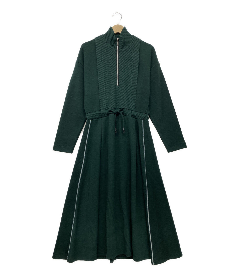 パメオポーズ  長袖ワンピース Bicolor Jersey Dress グリーン      レディース SIZE F  PAMEO POSE