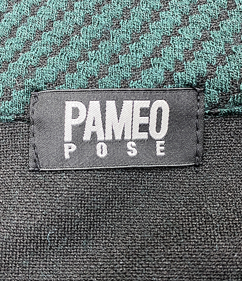 パメオポーズ  長袖ワンピース Bicolor Jersey Dress グリーン      レディース SIZE F  PAMEO POSE