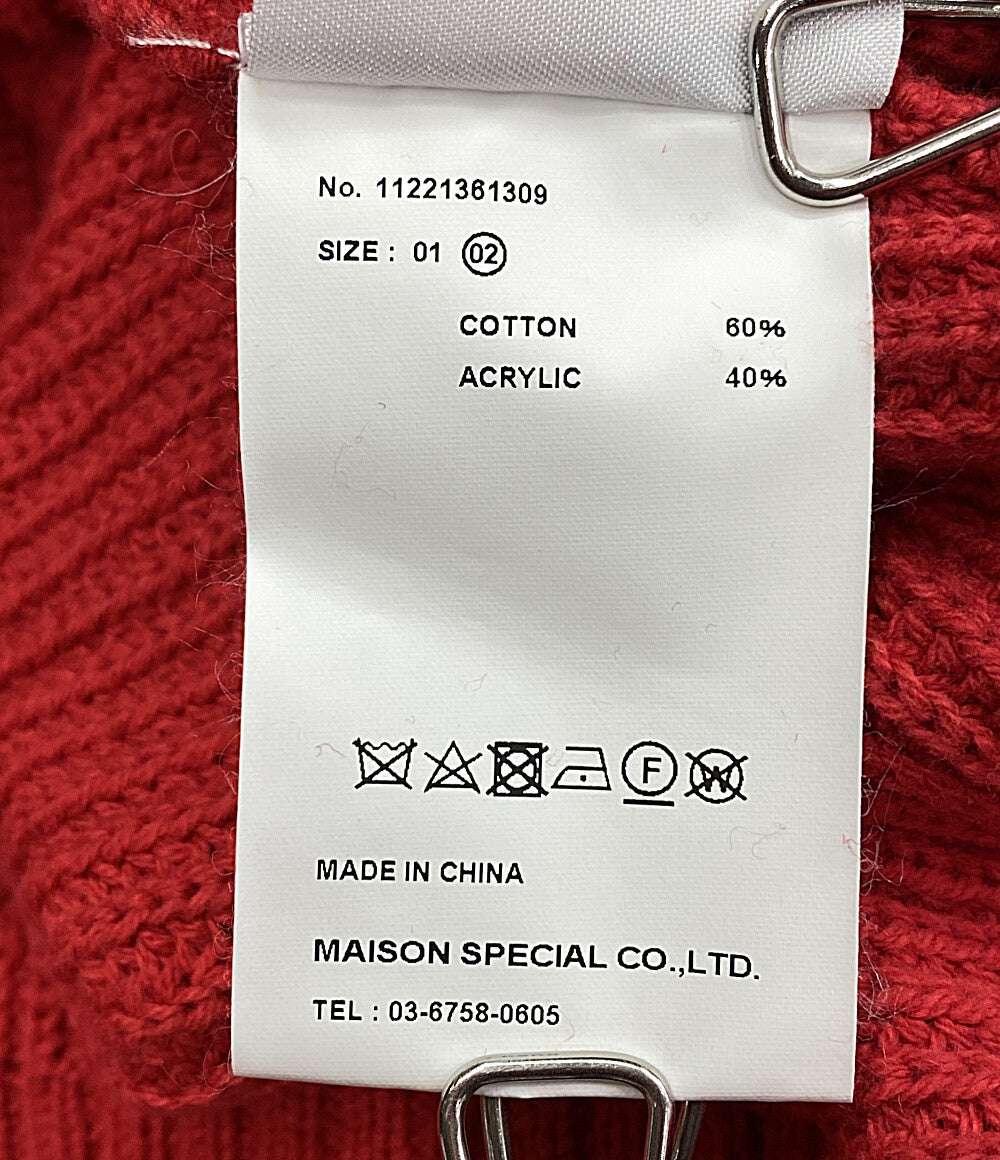 MAISON SPECIAL メゾンスペシャル ニット クラッシュ加工 メンズ SIZE 02