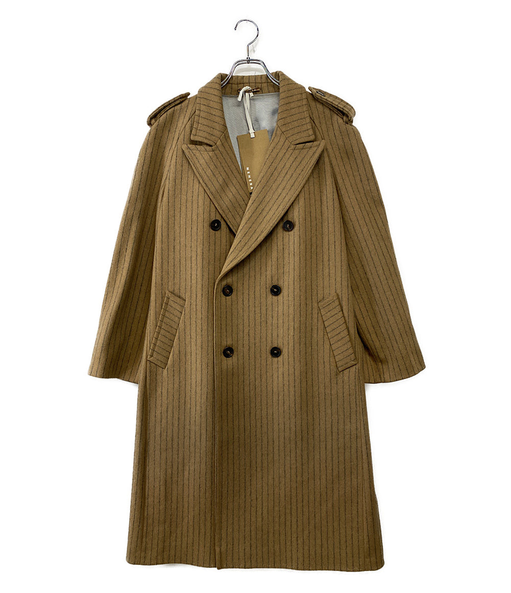 ネヘラ ダブルコート STRIPE THICK SUIT WOOL COAT レディース SIZE XS NEHERA