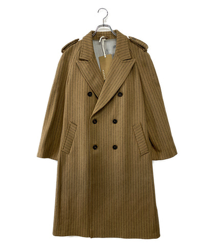 ネヘラ ダブルコート STRIPE THICK SUIT WOOL COAT レディース SIZE XS NEHERA