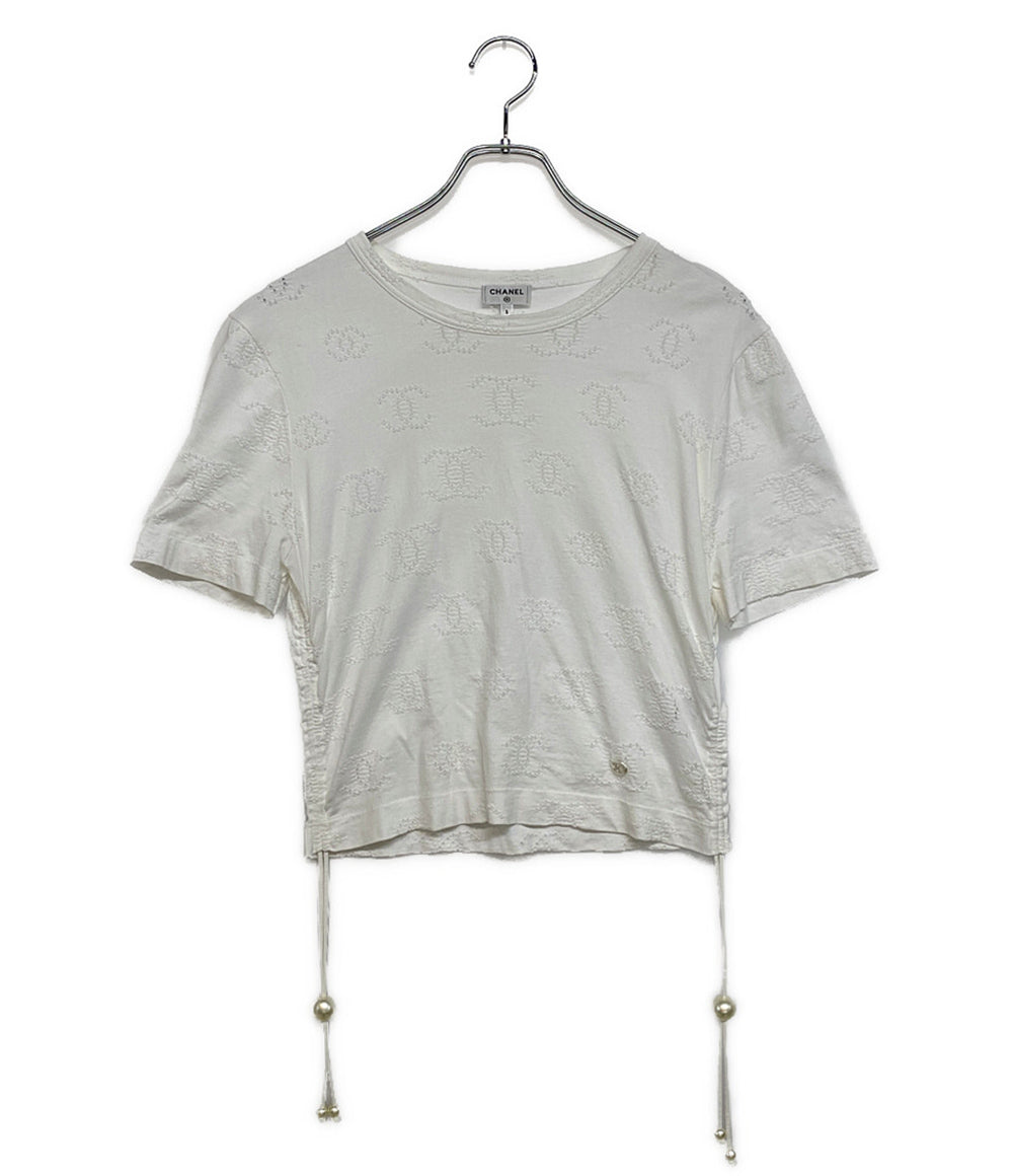 シャネル  半袖Ｔシャツ ココ クロップド Tシャツ     P72733K10463 レディース SIZE S  CHANEL