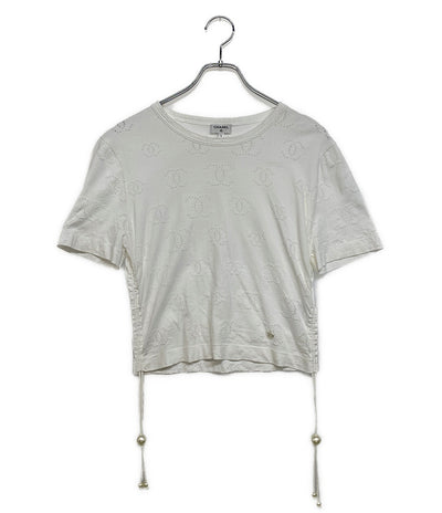 シャネル  半袖Ｔシャツ ココ クロップド Tシャツ     P72733K10463 レディース SIZE S  CHANEL