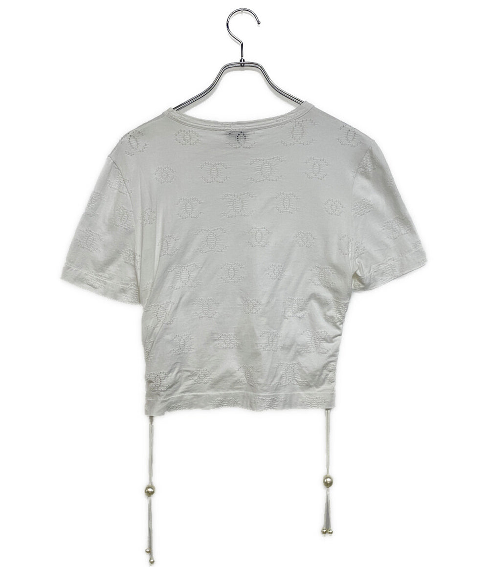 シャネル  半袖Ｔシャツ ココ クロップド Tシャツ     P72733K10463 レディース SIZE S  CHANEL
