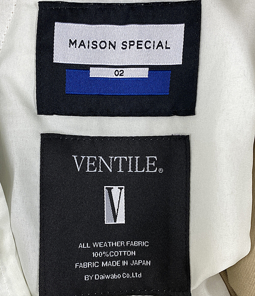 メゾンスペシャル 2タック ワイドパンツ カーキ     11222461214 メンズ SIZE 02  MAISON SPECIAL