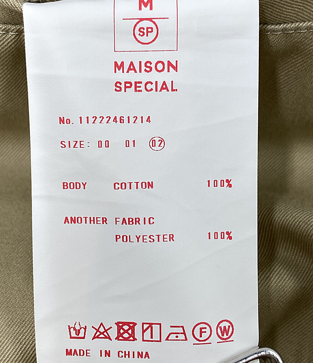 メゾンスペシャル 2タック ワイドパンツ カーキ     11222461214 メンズ SIZE 02  MAISON SPECIAL