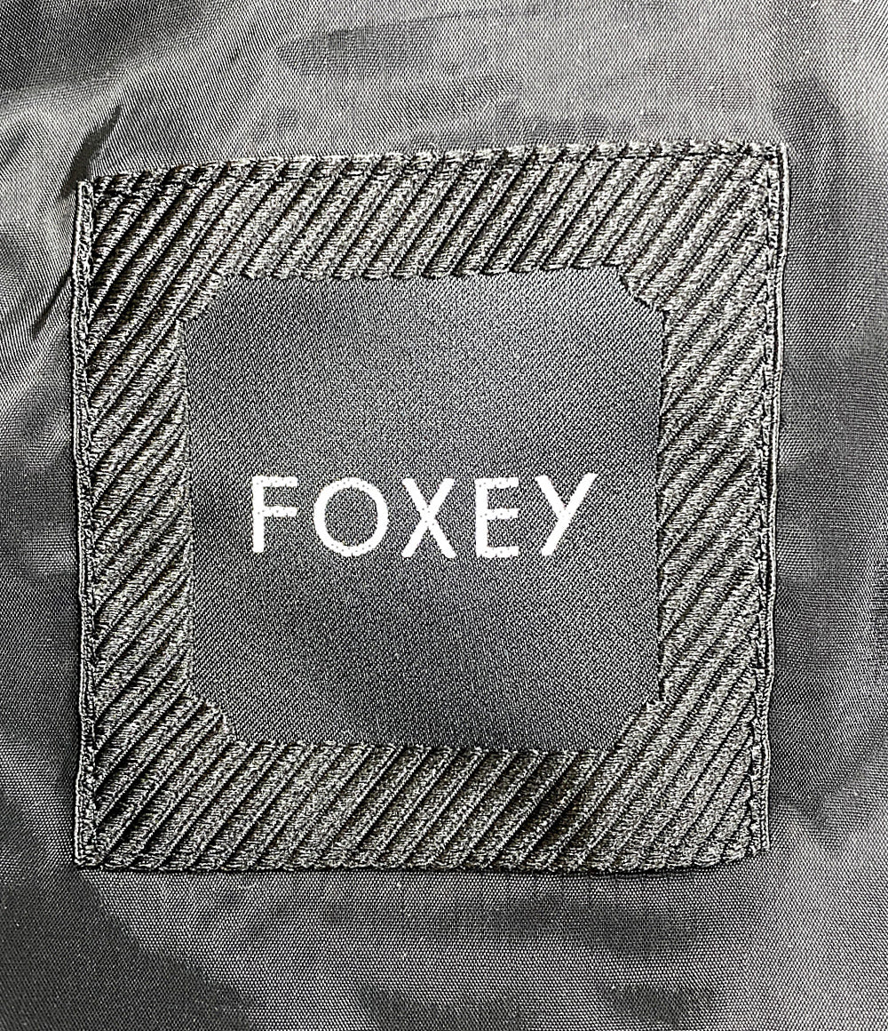 フォクシー 美品 ショート中綿コート ブラック      レディース SIZE 38  foxey