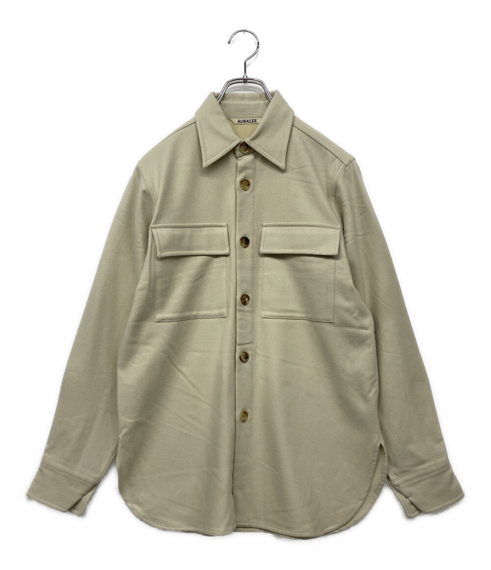 AURALEE 長袖シャツ Super Soft Wool Flannel Shirts レディース SIZE
