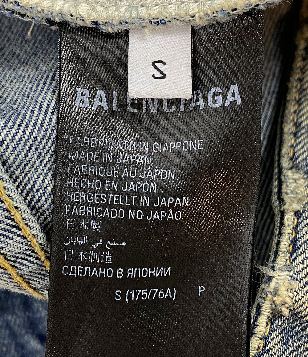 バレンシアガ  デニムパンツ ダメージ加工 BAGGY PANTS      レディース SIZE S  BALENCIAGA