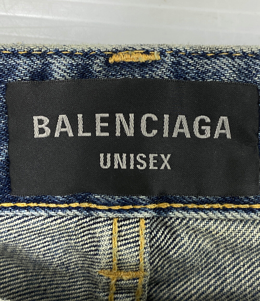 バレンシアガ  デニムパンツ ダメージ加工 BAGGY PANTS      レディース SIZE S  BALENCIAGA