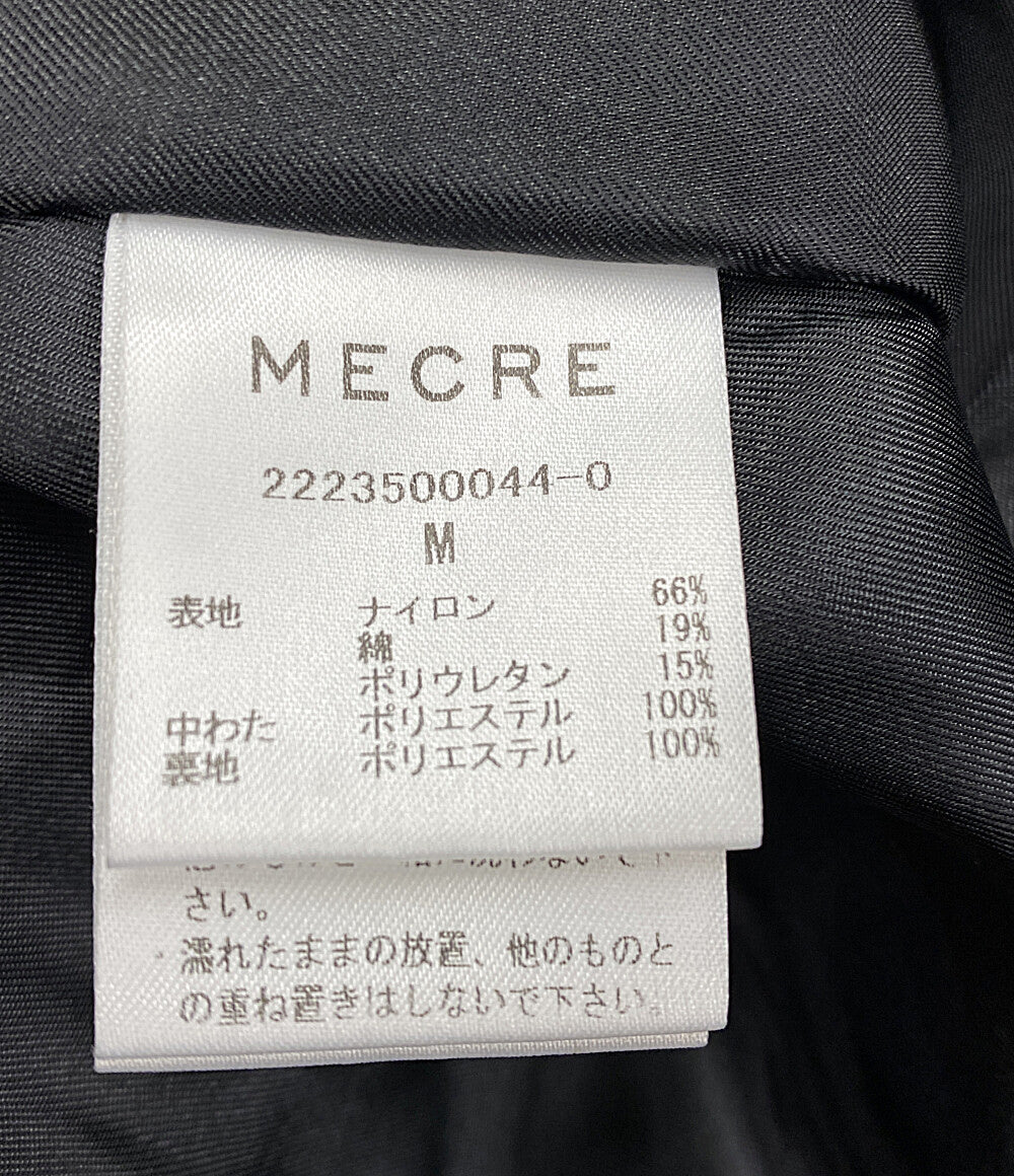 メクル コート ブラック パディングフロントファスナー      レディース SIZE M  MECRE