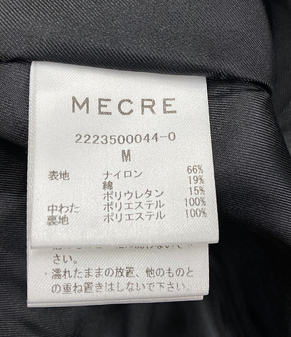 メクル コート ブラック パディングフロントファスナー      レディース SIZE M  MECRE