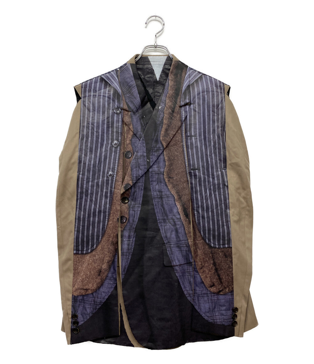 コムデギャルソンオムプリュス  トロンプルイユジャケット 24SS sleeveless blazer       メンズ SIZE M  COMME des GARCONS HOMME PLUS