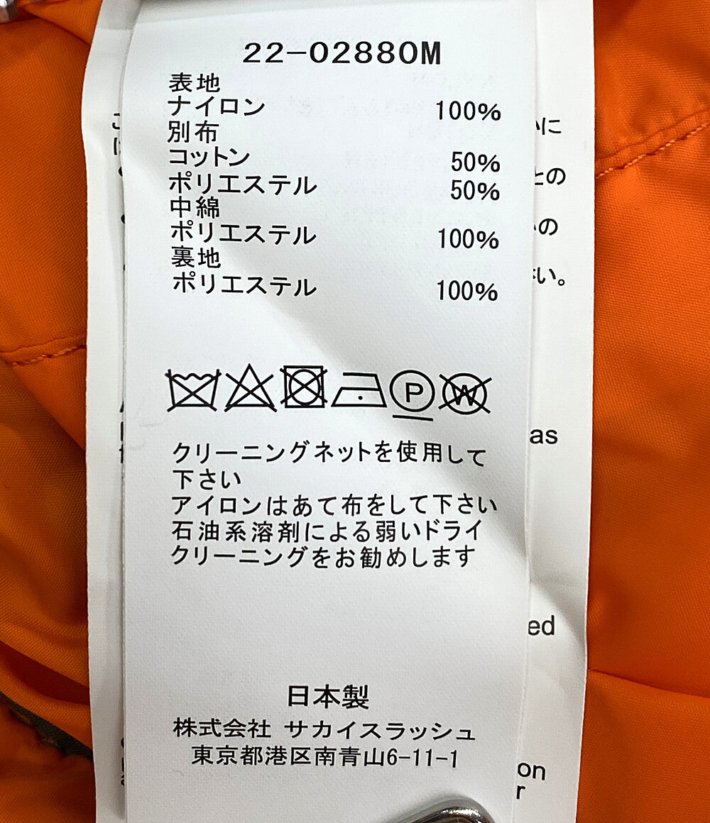 サカイ ジップブルゾン MADSAKI MA-1 カーキ 22AW メンズ SIZE 3 sacai