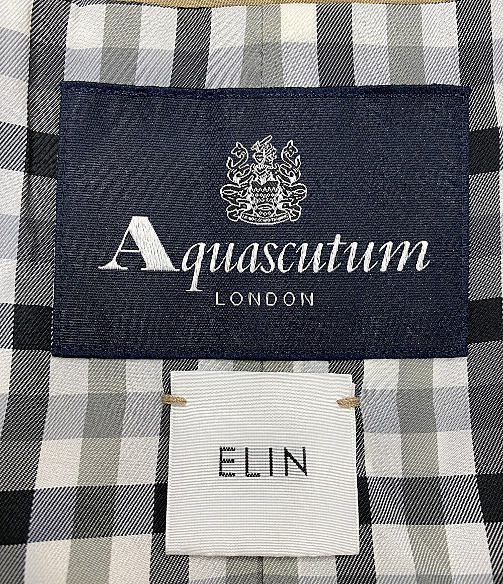 アクアスキュータム  トレンチコート ノーカラー ELIN別注 5007150155      レディース SIZE 8  Aquascutum