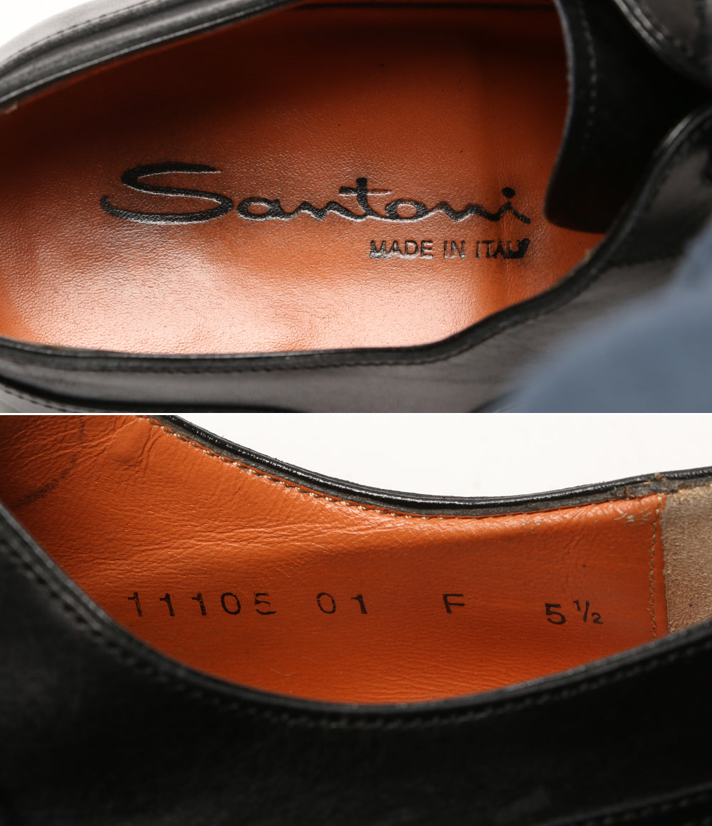 サントーニ  ドレスシューズ ストレートチッップ ブラック     11105 メンズ SIZE 5 1/2  SANTONI