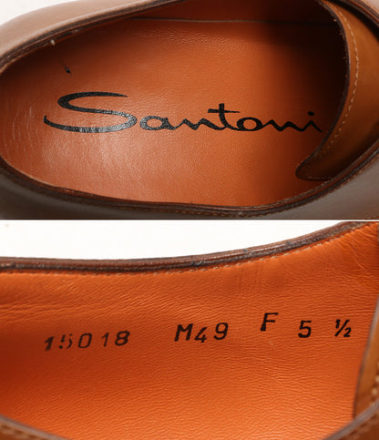 サントーニ  ドレスシューズ プレーントゥ キャメル     15018 メンズ SIZE 5 1/2  SANTONI