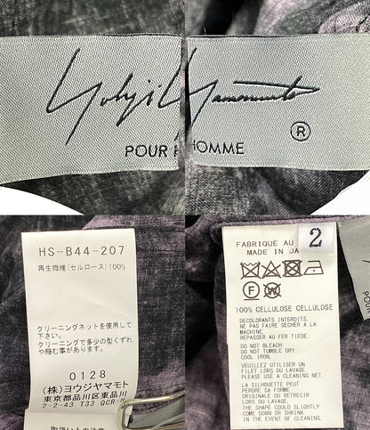 ヨウジヤマモト  長袖シャツ 総柄 2024ss     メンズ SIZE 2  YOHJI YAMAMOTO