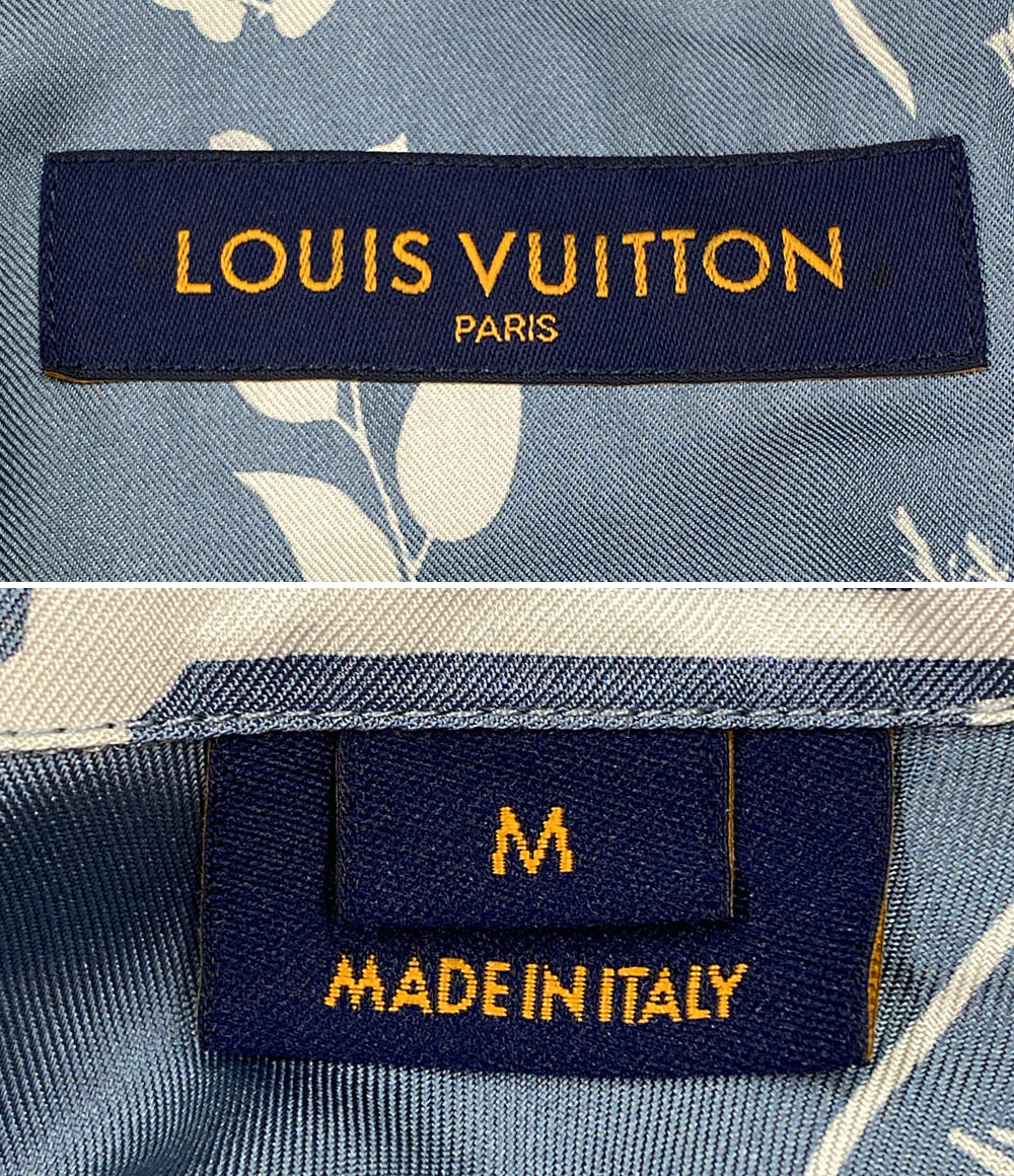 ルイヴィトン 20SS 総柄シルク 長袖シャツ お洒落な着こなし】ルイヴィトン ロングスリーブシルクシャツ (Louis