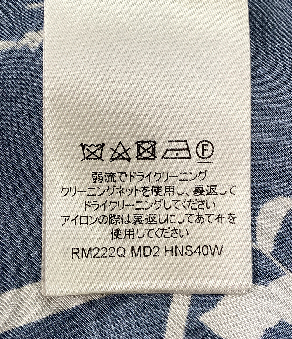ルイヴィトン 美品 長袖シャツ 2022ss LVリーフプリントシルクシャツ