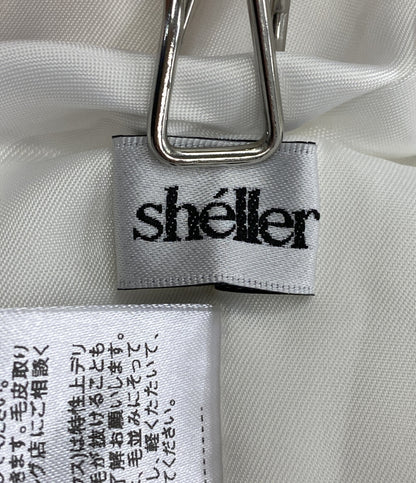 シェリエ ダウンベスト ホワイト      レディース SIZE F  sheller