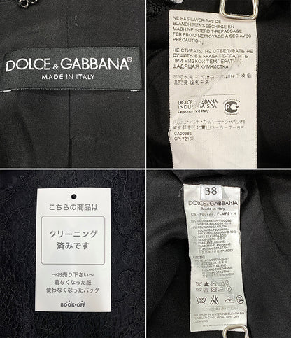 ドルチェアンドガッバーナ  羽織 レースコート ブラック      レディース SIZE 38  DOLCE&GABBANA