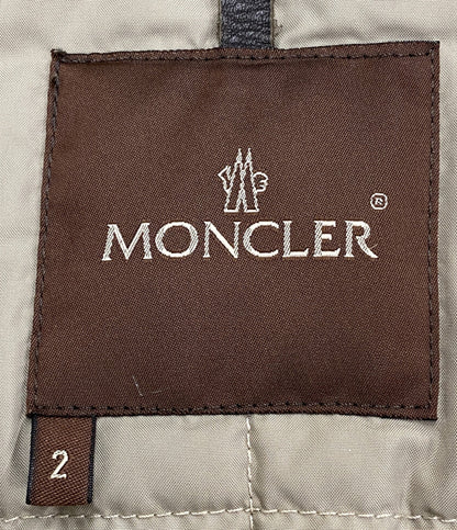 モンクレール  ダウンジャケット CEZANNE ファー ベージュ      メンズ SIZE 2  MONCLER