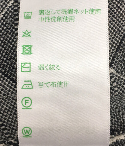 ジョンスメドレー スカート フロントジップ 総柄 ホワイト ブラック レディース SIZE S John Smedley