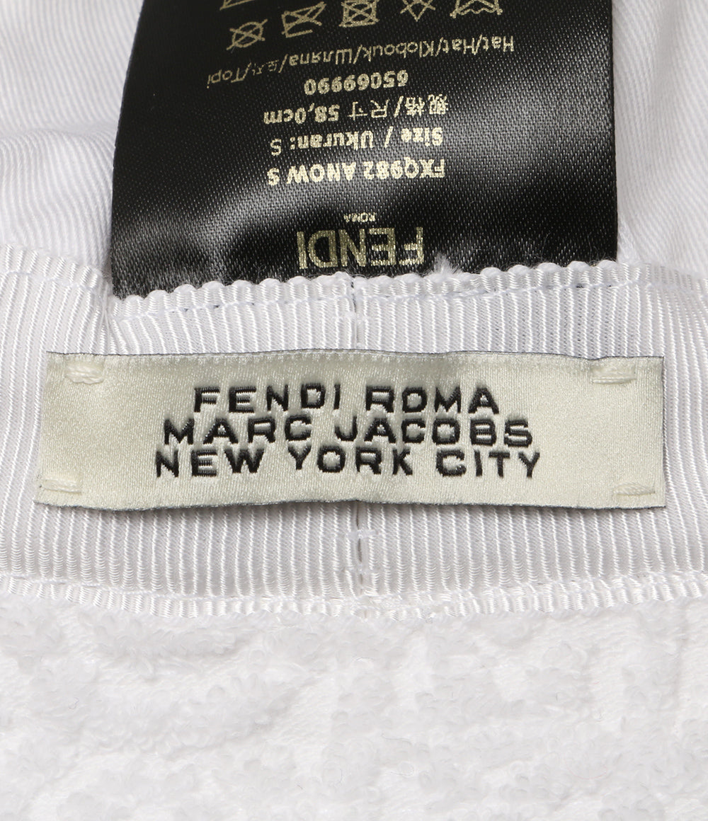 FENDI × MARC JACOBS マークジェイコブス ハット ホワイト FXQ982 レディース SIZE S フェンディ