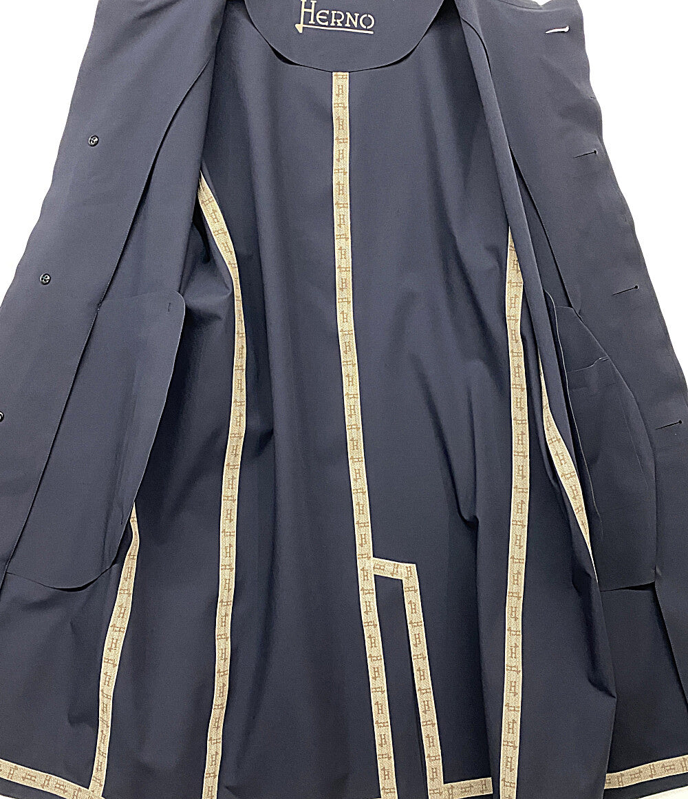 ヘルノ ステンカラーコート ネイビー メンズ SIZE 48 HERNO