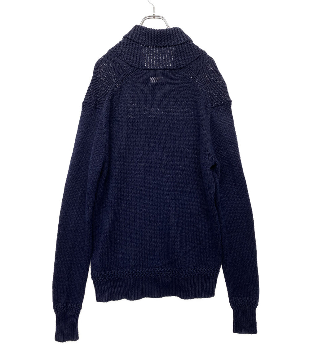 Polo by RALPH LAUREN ニット 星条旗 ショールカラー ネイビー メンズ SIZE S ポロバイラルフローレン