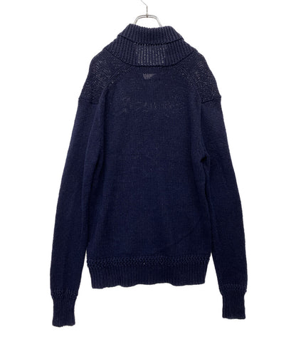 Polo by RALPH LAUREN ニット 星条旗 ショールカラー ネイビー メンズ SIZE S ポロバイラルフローレン