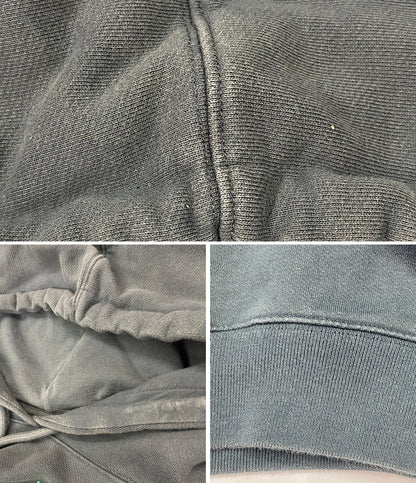 OFF WHITE スウェットパーカー グリーン ブラック WOMAN レディース SIZE S オフホワイト