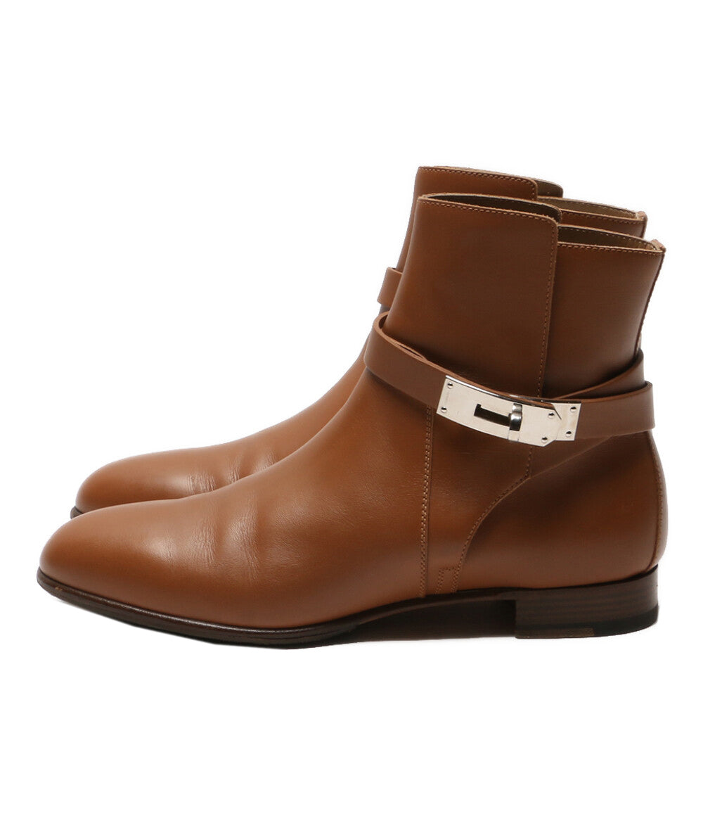 エルメス ショートブーツ サイドジップ 履け サンジェルマン  