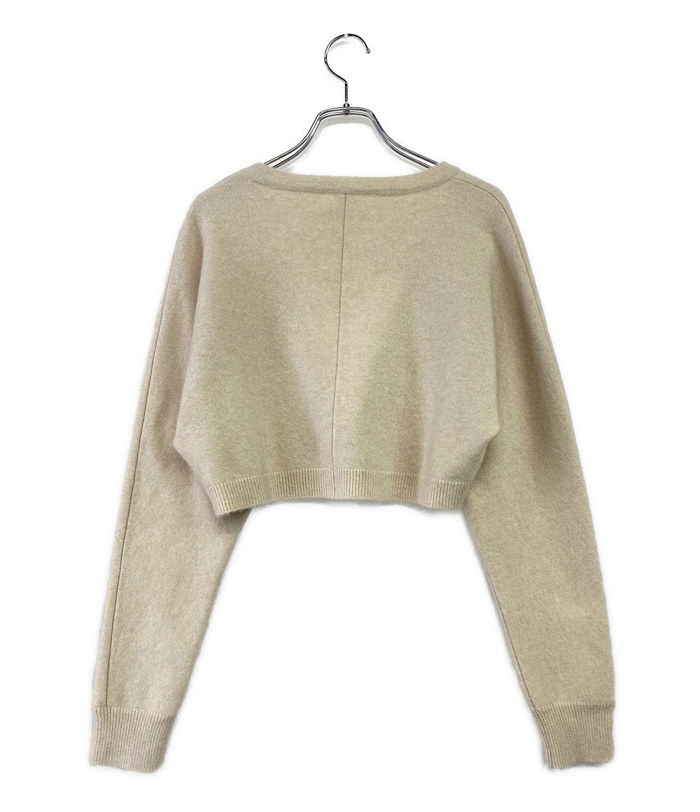 フォクシー  カーディガン カシミヤシルク混 ショート丈      レディース SIZE 40  foxey