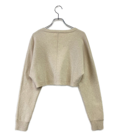 フォクシー  カーディガン カシミヤシルク混 ショート丈      レディース SIZE 40  foxey