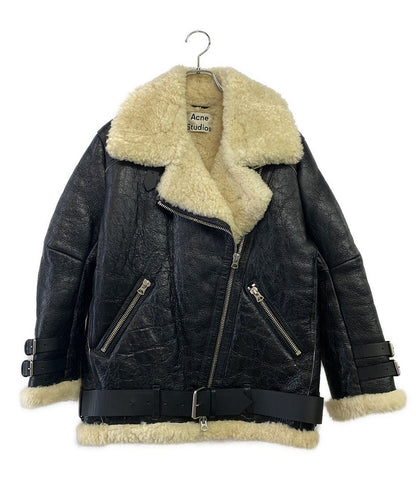 アクネステュディオス ムートンジャケット ダブルライダース レディース SIZE 34 Acne Studios
