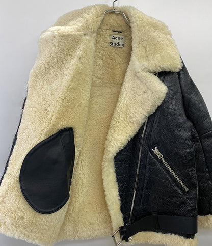 アクネステュディオス ムートンジャケット ダブルライダース レディース SIZE 34 Acne Studios