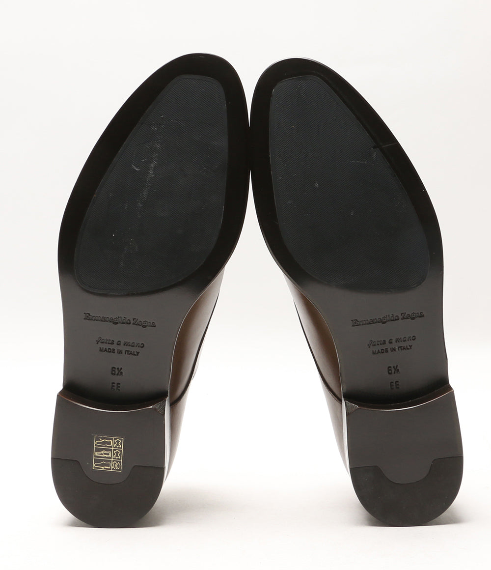 エルメネジルド ゼニア レスシューズ ブラウン メンズ SIZE 6 1/2 ERMENEGILDO ZEGNA