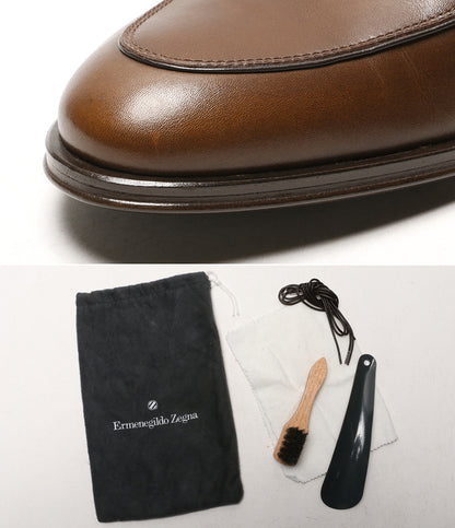 エルメネジルド ゼニア レスシューズ ブラウン メンズ SIZE 6 1/2 ERMENEGILDO ZEGNA