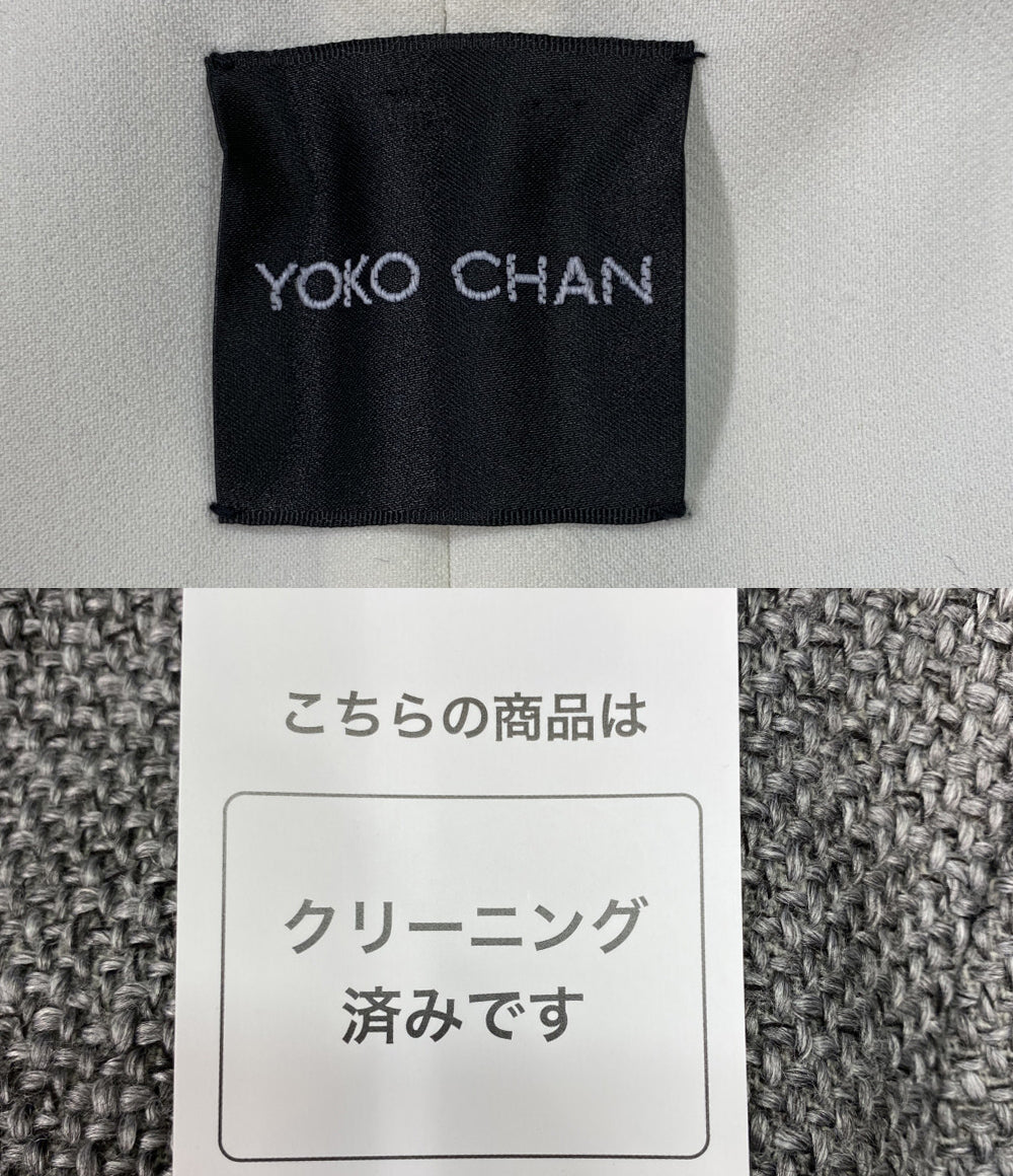 ヨーコチャン ノーカラージャケット YCJ-314-004 ペプラム レディース SIZE 40 YOKO CHAN