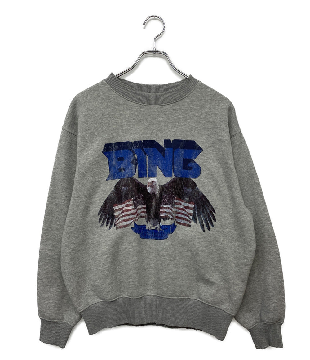 美品 アニンビン スウェット グレー イーグルロゴ     6146-71-06009 レディース SIZE S  ANINE BING