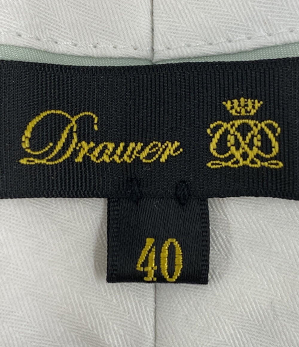 Drawer パンツ ブラック ウールシルクミカド 6514-236-1190 レディース