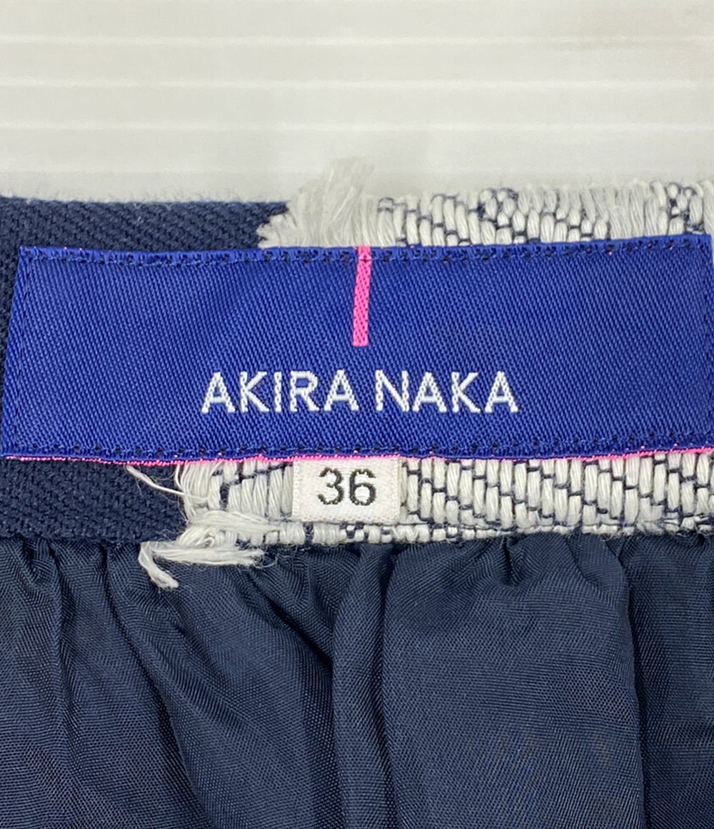 アキラナカ フラワーカットジャガードスカート AP1716NV レディース SIZE 36 AKIRA NAKA