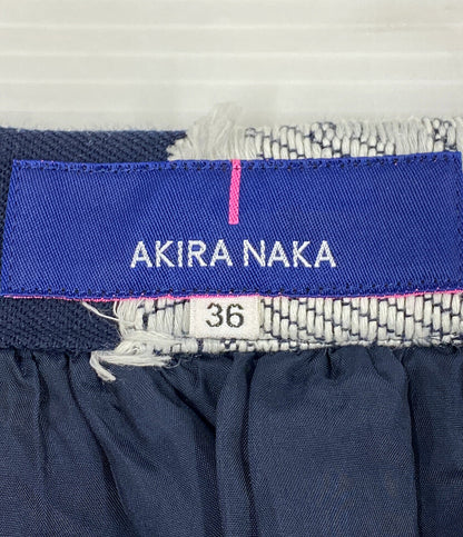 アキラナカ フラワーカットジャガードスカート AP1716NV レディース SIZE 36 AKIRA NAKA